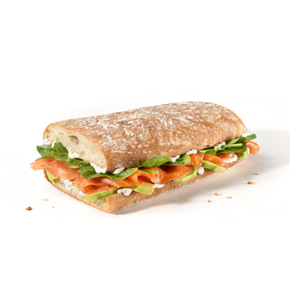Sándwich Rústico de Salmón Ahumado y Aguacate